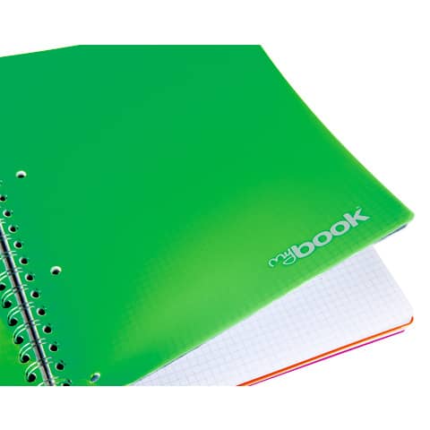 Quaderno Maxi spiralato con fori e copertina 4 in 1 Nikoffice A4 - 100 ff - 80 g 5 mm - 30NIK084